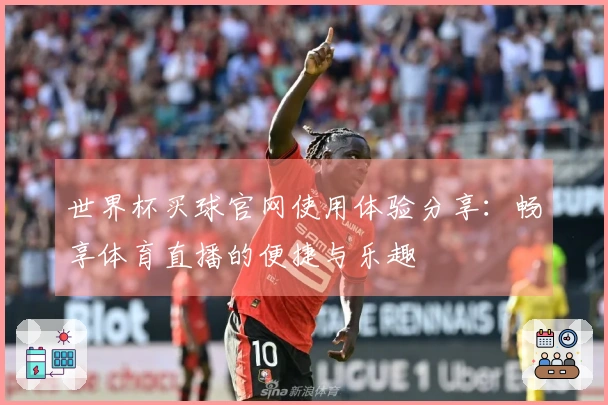 世界杯买球官网使用体验分享：畅享体育直播的便捷与乐趣